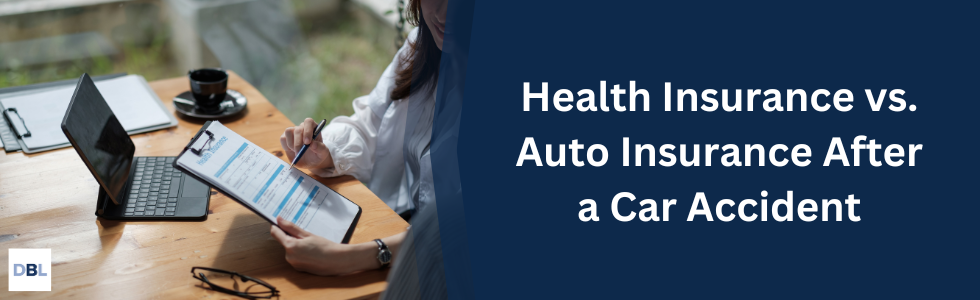 health vs auto insurance after a car accident