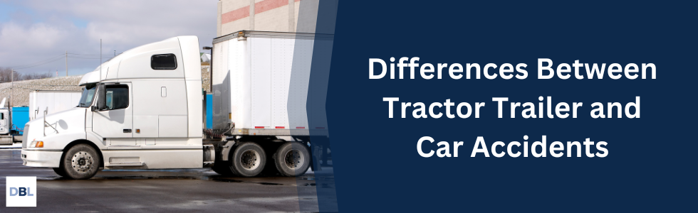 differences between tractor trailer and car accidents