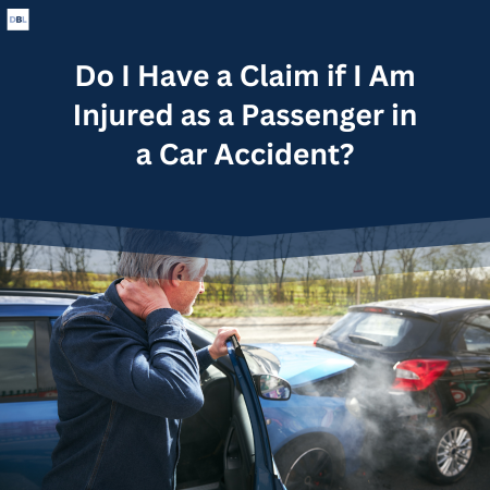 Do i have a claim if Im injured as a passenger in a car accident